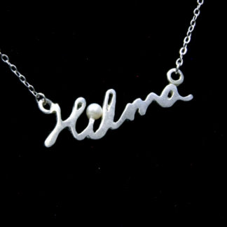 Hilma, script name necklace