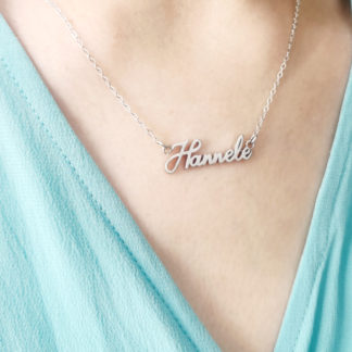 Hannele, Script name necklace